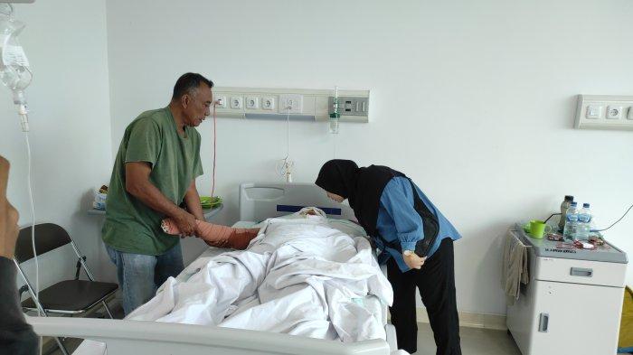 Herlinda Gurusinga, 52 tahun, warga Jalan RS Haji, Percut Seituan yang dibakar hidup-hidup oleh Sulaiman Purba, pekerjanya sendiri, Kamis (15/5/2024). 