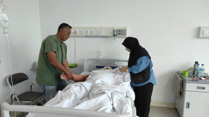 Herlinda Gurusinga, 52 tahun, warga Jalan RS Haji, Percut Seituan yang dibakar hidup-hidup oleh Sulaiman Purba, pekerjanya sendiri, Kamis (15/5/2024). 
