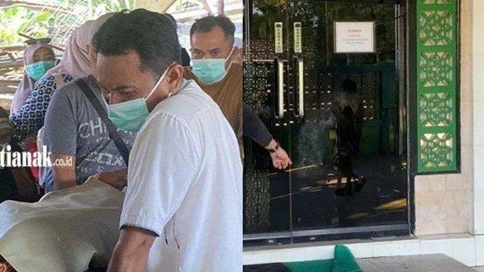 HILANG 3 HARI - Ayah korban tampak sangat terpukul dan menangis terisak-isakan setelah bayinya Rafa Fauzan, 1 Tahun 11 Bulan ditemukan tewas setelah 3 hari menghilang. Jenazah Rafa ditemukan pada Jumat 13 Juni 2026 sekitar pukul 04.00 WIB oleh jamaah Masjid Jami Husnul Khatimah, Jalan Veteran, Kelurahan Sekip Lama.