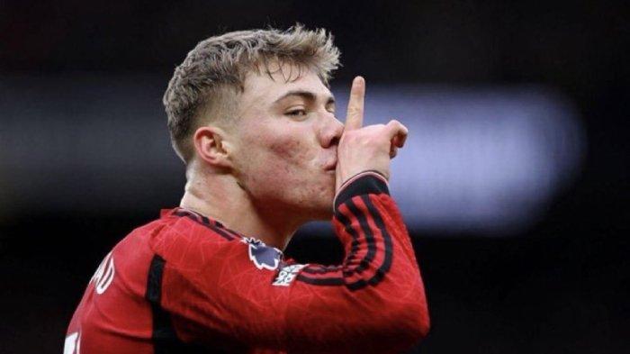 Penyerang Manchester United, Rasmus Hojlund  