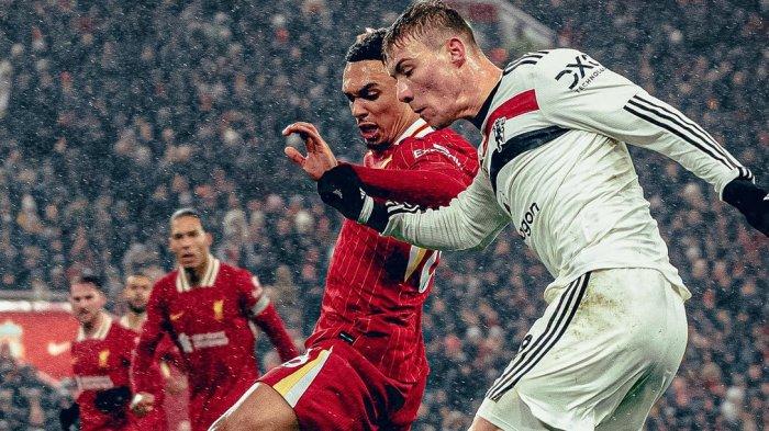 Laga Liverpool vs Man United di Anfield Stadium berakhir dengan skor 2-2 pada pekan ke-20 Liga Inggris