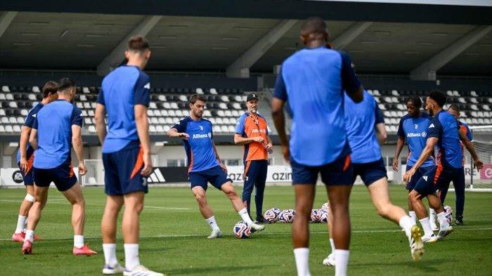PERSIAPAN - Skuat Juventus saat berlatih persiapan tampil di Piala Dunia Klub 2025.