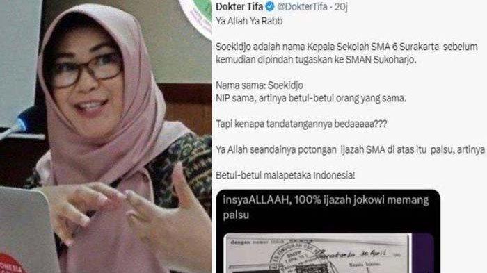 Giliran Ijazah SMA Jokowi yang Disoroti Dokter Tifa setelah Ijazah Sarjana  Resmi Dinyatakan Asli - Tribun-medan.com