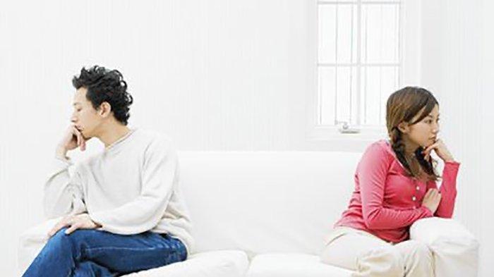 Ilustrasi pasangan bertengkar