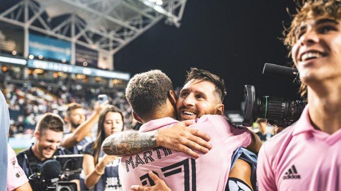 Inter Miami lolos ke final Leagues Cup usai kalahkan Philadelphia Union di babak semifinal, Rabu (16/8/2023) berkat andil Lionel Messi.