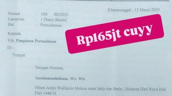 Item-item permintaan THR oleh Kades di Bogor, Jawa Barat.