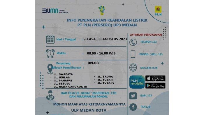 Jadwal pemadaman listrik 