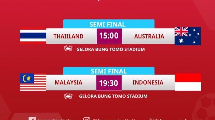 Jadwal semifinal ASEAN Cup U19 2024, Sabtu (27/9/2024)