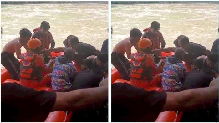 Jasad Ibnu Harianda (18) warga Marjanji Aceh, Kecamatan Aek Songsongan, Kabupaten Asahan ditemukan oleh tim SAR gabungan, Rabu (12/6/2024) usai dua hari dinyatakan hanyut.