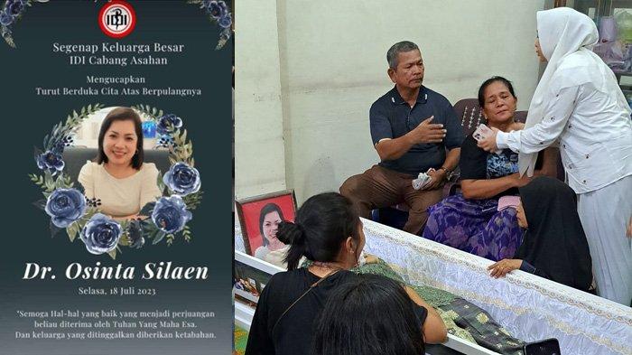 Jenazah dr Osinta Silaen di rumah duka, Selasa (18/7/2023).(FB)