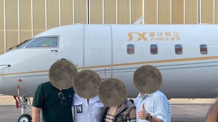 Komisi Pemberantasan Korupsi (KPK) menduga jet pribadi atau private jet hasil korupsi dana operasional dan program peningkatan pelayanan kedinasan kepala daerah Provinsi Papua dibeli menggunakan uang tunai atau cash. Foto jet pribadi yang tersebar luas di media sosial (X)