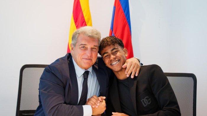 Lamine Yamal teken kontrak baru bersama Barcelona hingga 2026
