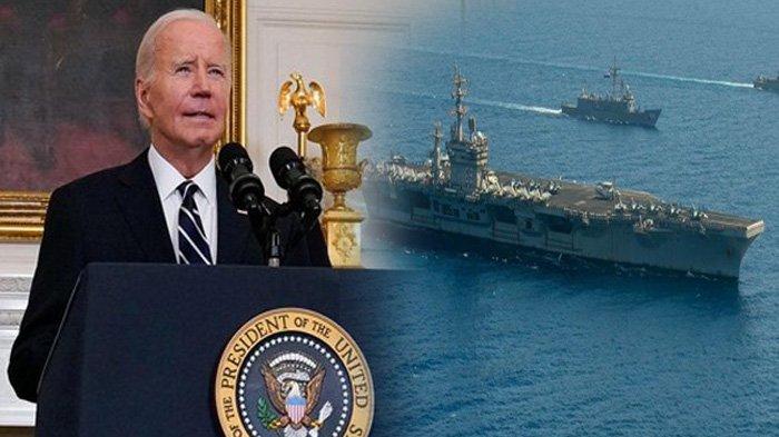 Joe Biden Ngamuk Lihat Aksi Hamas Penggal Bayi Israel, Kerahkan 3.000 Marinir dan Kapal Serbu Amfibi
