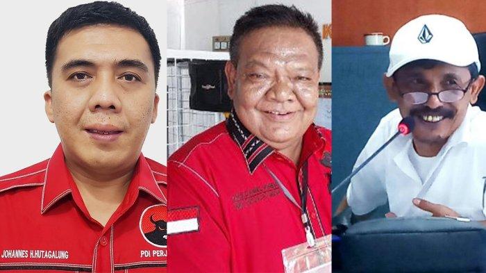 Politisi PDI Perjuangan Johannes Hutagalung, Daniel Pinem dan Hendri Duin
