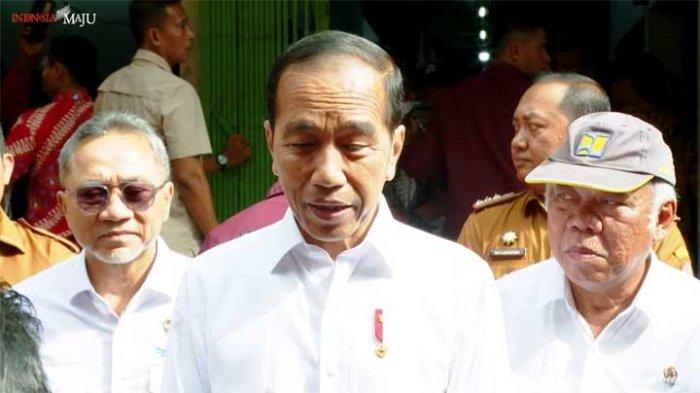 Presiden Jokowi tinjau Pasar Tradisional Delimas Lubuk Pakam, Deli Serdang, Sumatera Utara (Sumut), Selasa (10/9/2024). (Biro Setpres)