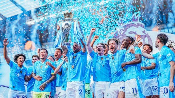 Manchester City juara Liga Inggris Premier League 2023-2024. The Citizens sukses juara empat kali berturut-turut.