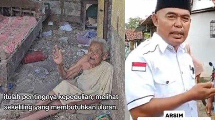 KADES LOSARI - Sosok Arsim, Kades Losari Banyumas yang membantah bila Mbah Tasem tidak hidup terlantar, tetapi menyatu dengan alam menuai kritik warganet dan tangkapan layar seorang nenek bernama Mbah Tasem hidup sebatang kara, disadur pada Kamis (27/2/2025).