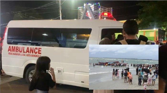 KORBAN KAPAL TENGGELAM - 7 Korban meninggal akibat tenggelamnya Kapal Wisata Pulau Tikus Bengkulu Tenggelam pada Minggu (11/5/2025). 87 penumpang selamat, 10 orang sempat dinyatakan hilang.