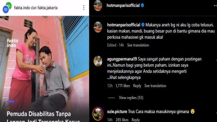 KATA Hotman Paris Soal Pria Disabilitas Ditetapkan Tersangka Rudapaksa Mahasiswi: Gak Masuk Akal