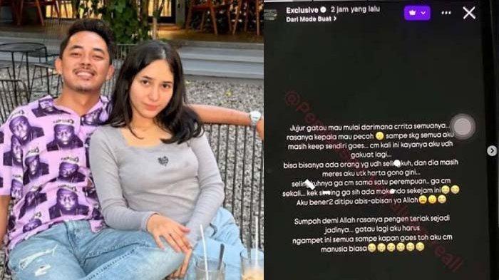 DISELINGKUHI - Tangkapan layar sosok TikTokers Dilan Janiyar tengah viral jadi sorotan karena mengungkap perselingkuhan sang suami. Dilan pilu ditagih harta gana-gini miliaran, disadur pada Selasa (15/4/2025). (kolase Instagram pembasmi kehaluan real)