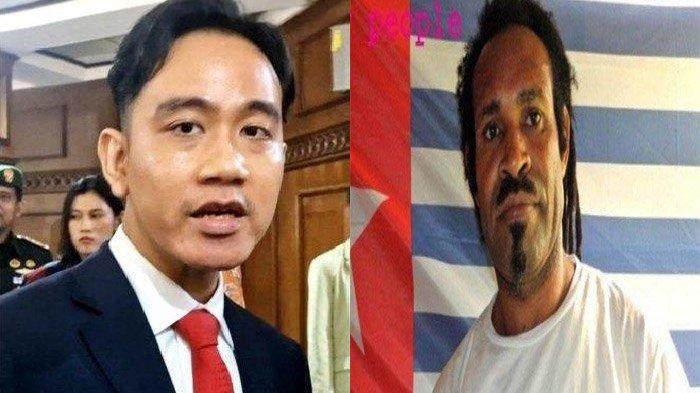 Wapres Girban (kiri) dan Juru bicara TPNPB-OPM, Sebby Sambom (kanan). Kelompok Kriminal Bersenjata Papua (KKB Papua) menganggap Gibran Rakabuming cuma anak ingusan.