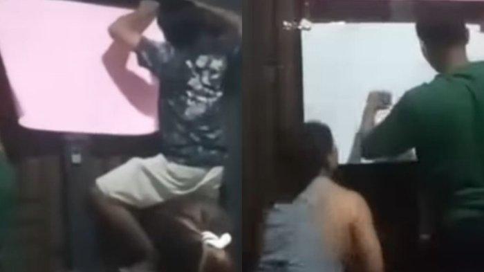 Kantor Desa Serapuh Asli, Kecamatan Tanjung Pura, Kabupaten Langkat, Sumatera Utara, disegel warga, Kamis (26/4/2024) malam. 