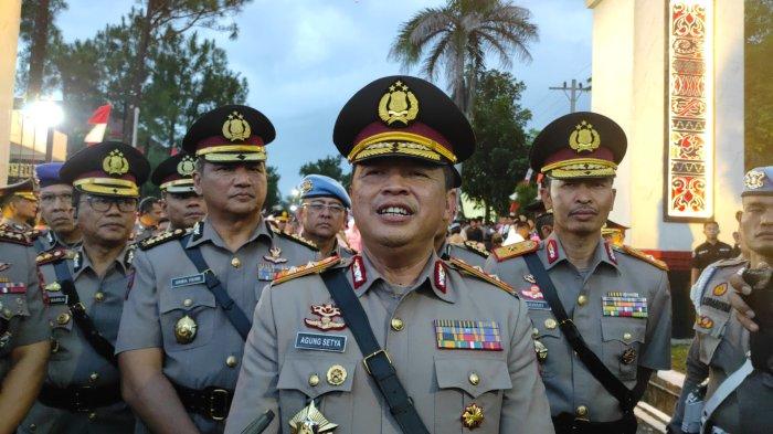 Kapolda Sumut Irjen Agung Setya Imam Effendi saat diwawancarai soal langkah strategis mengenai Sumut rawan begal dan geng motor, Jumat (21/7/2023).