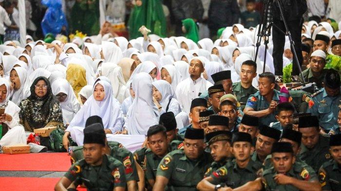 Kapolda Sumut Irjen menggelar deklarasi pemilu damai 2024 Senin (27/11/2023) malam.