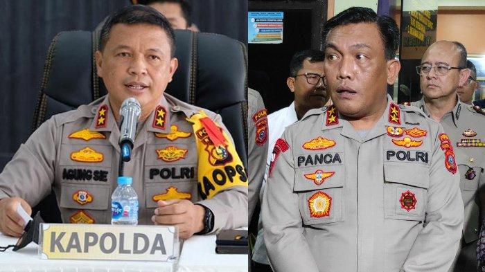 Kolase foto Irjen Agung Setya Imam Effendi dan Irjen RZ Panca Putra Simanjuntak