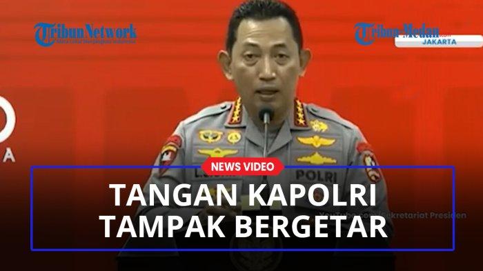 Akbp Toni Kasmiri berbicara di depan kamera dengan ekspresi serius