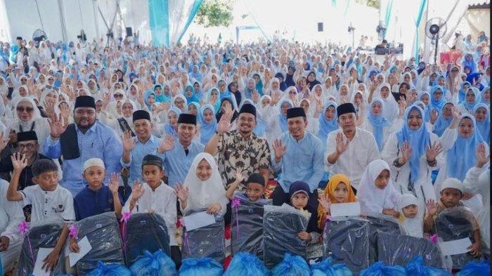 Kegiatan pengajian akbar Pemko Medan di Kecamatan Medan Polonia, Januari 2024.