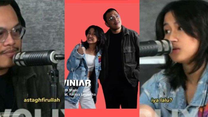 Keisya Levronka mengacau dalam podcast bersama Marlo Ernest.