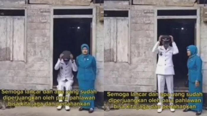 Kepala Desa Desa Sungai Enau dan istrinya tinggal di rumah sederhana yang terbuat dari papan meski sudah menjabat selama dua periode.