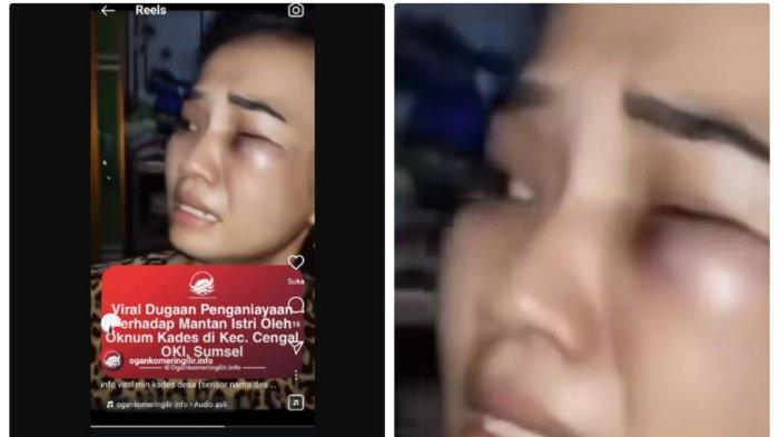 Oknum Kepala Desa (Kades) di Kabupaten Ogan Komering llir (OKI), Sumatera Selatan (Sumsel), dikabarkan menganiaya seorang wanita. (Tangkap Layar Video)