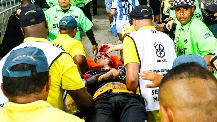 Kericuhan laga Brasil vs Argentina