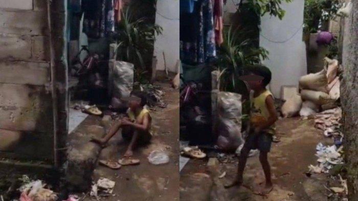 Kisah menyedihkan seorang anak menangis kelaparan kepada ibunya. Anak kecil ini meminta makan kepada ibunya dan viral di media sosial.