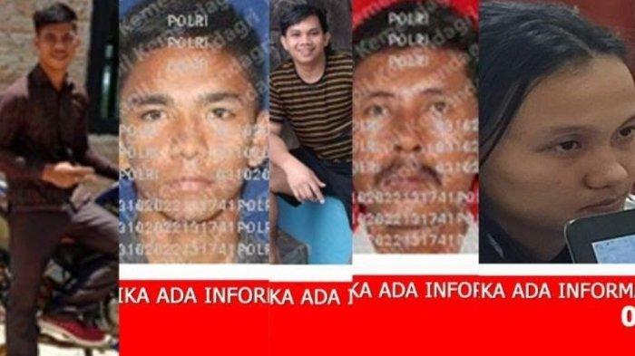 Kolase para anggota KPPS di Tapteng yang menjadi tersangka karena melakukan kecurangan dengan merubah hasil pemilihan presiden.