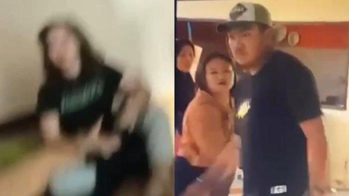 Kolase pelakor diciduk istri sah di Jenepnto viral di media sosial.