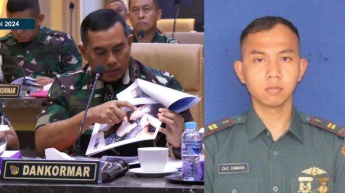 Komandan Korps Marinir (Dankormar) TNI AL Mayjen (Mar) Endi Supardi dan Lettu Eko