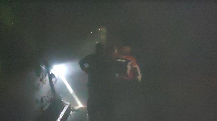 Kondisi Kantor Kemenag Kabupaten Dairi bagian Seksi Pendidikan Islam yang hangus terbakar.