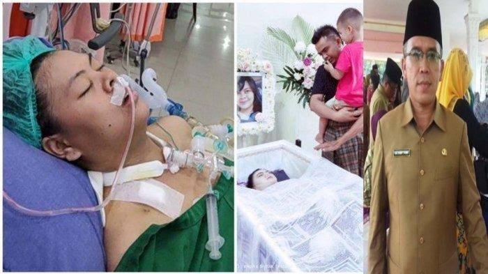 Kondisi korban dan saat dirawat dan setelah disemayamkan tahun 2022 beserta foto Direktur RSUD Amri Tambunan. 