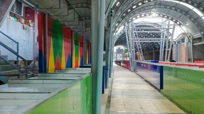 Kondisi pasar akik setelah direvitalisasi oleh Pemko Medan, Selasa (19/11/2024). Sebanyak 305 pedagang kaki lima akan direlokasikan dalam waktu dekat.