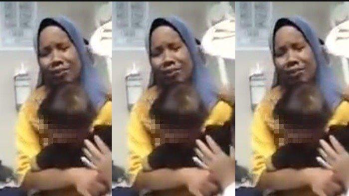 Korban PHK Meninggal Saat Demo di Kantor Bupati Muba, Tangis Istri Gendong Bayinya: Puas Kamu Pinago