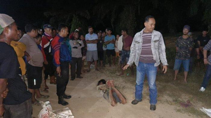 Kronologi suami bunuh istri hingga penggal kepala korban di Desa Belimbing, Kecamatan Long Ikis, Kabupaten Paser, Kalimantan Timur, Minggu (13/10/2024). (Tribun Kaltim)