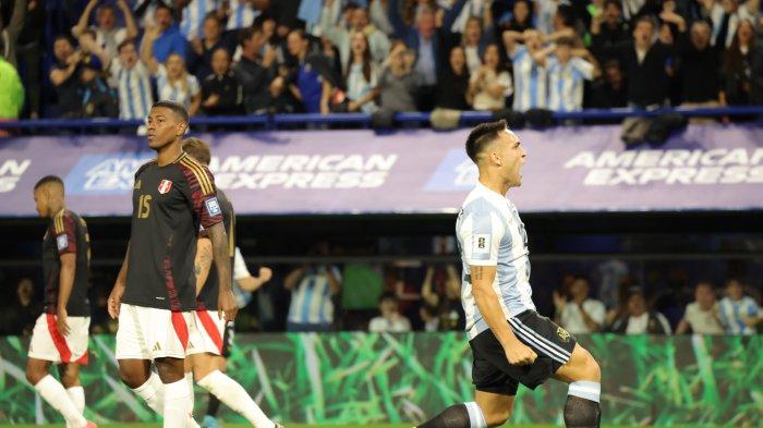 Argentina menang tipis atas Peru di Kualifikasi Piala Dunia 2026 zona Conmebol. Lautaro Martinez cetak gol Cantik