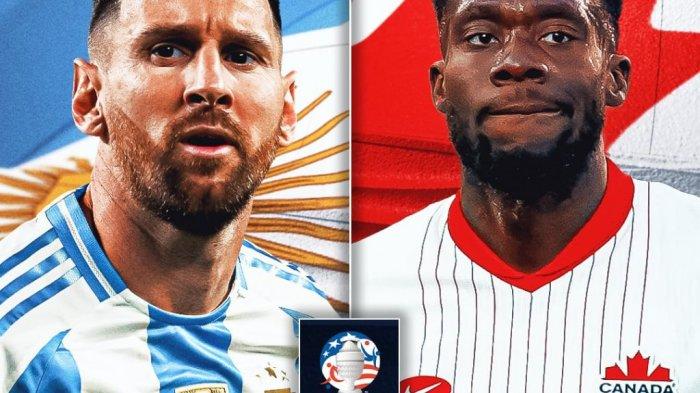 Saksikan siaran langsung via live streaming duel Argentina vs Kanada pada pertandingan semifinal Copa America 2024, Rabu (10/7/2024) pagi WIB.