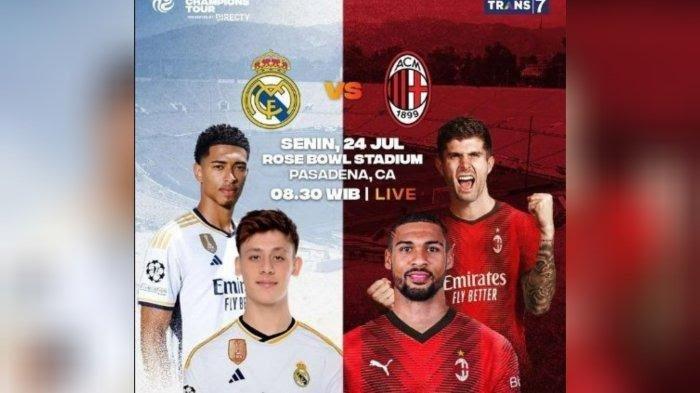 Live Streaming AC Milan vs Real Madrid