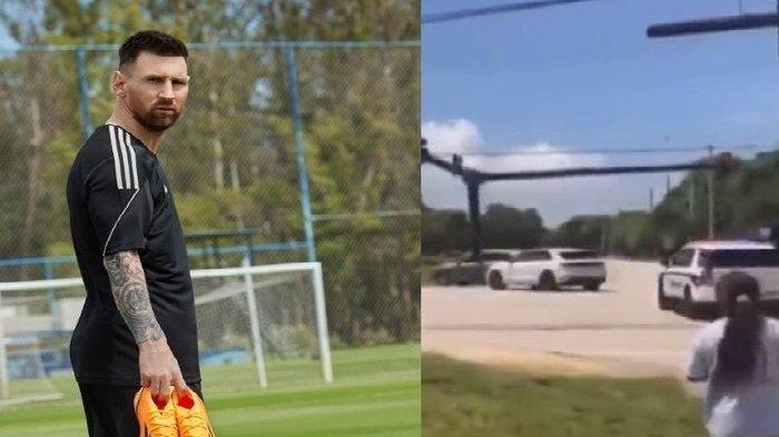 Lionel Messi nyaris mengalami kecelakaan serius akibat menerobos lampu merah.