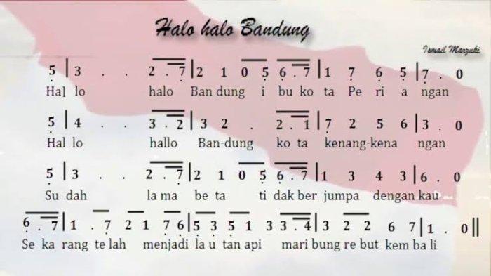 Lirik lagu Halo-Halo Bandung