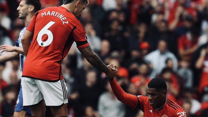 Manchester United menelan kekalahan atas Brighton dalam lanjutan Liga Inggris 2023-2024, Sabtu (17/9/2023)